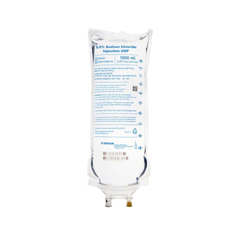 Sodium Chloride 0.9% Intravenous IV Solution Fle .. .  .  